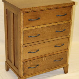 Mission Bedside 4 Drawer Bedside Chest
